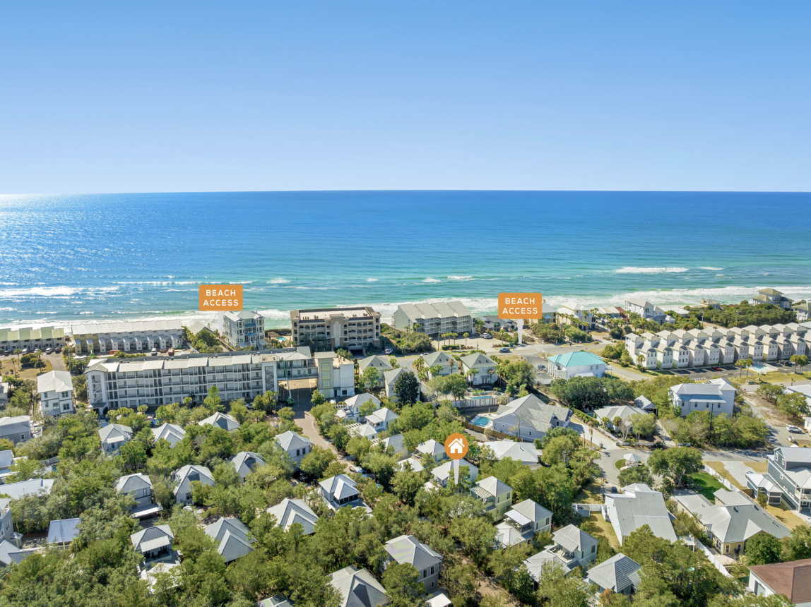 Aerial View - Short Commute to the Beach!