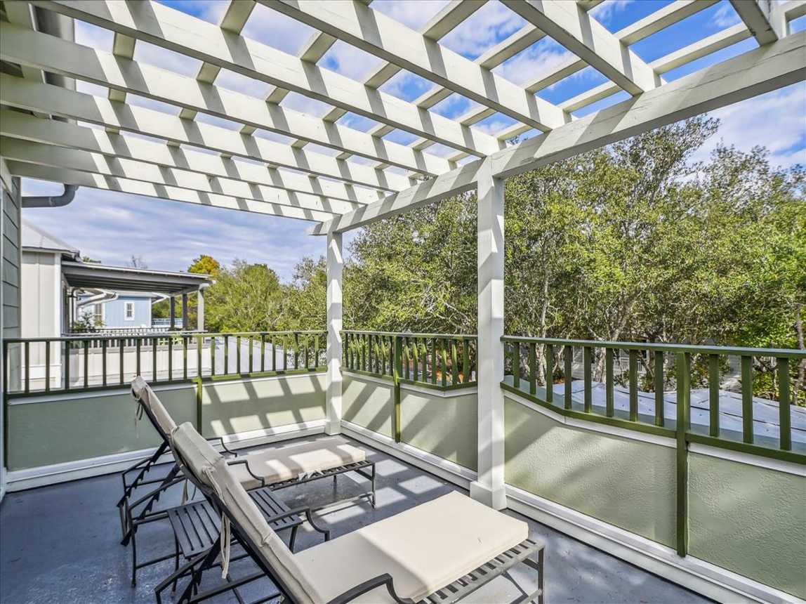 2nd Floor Balcony off Primary Suite - Fit with Loungers