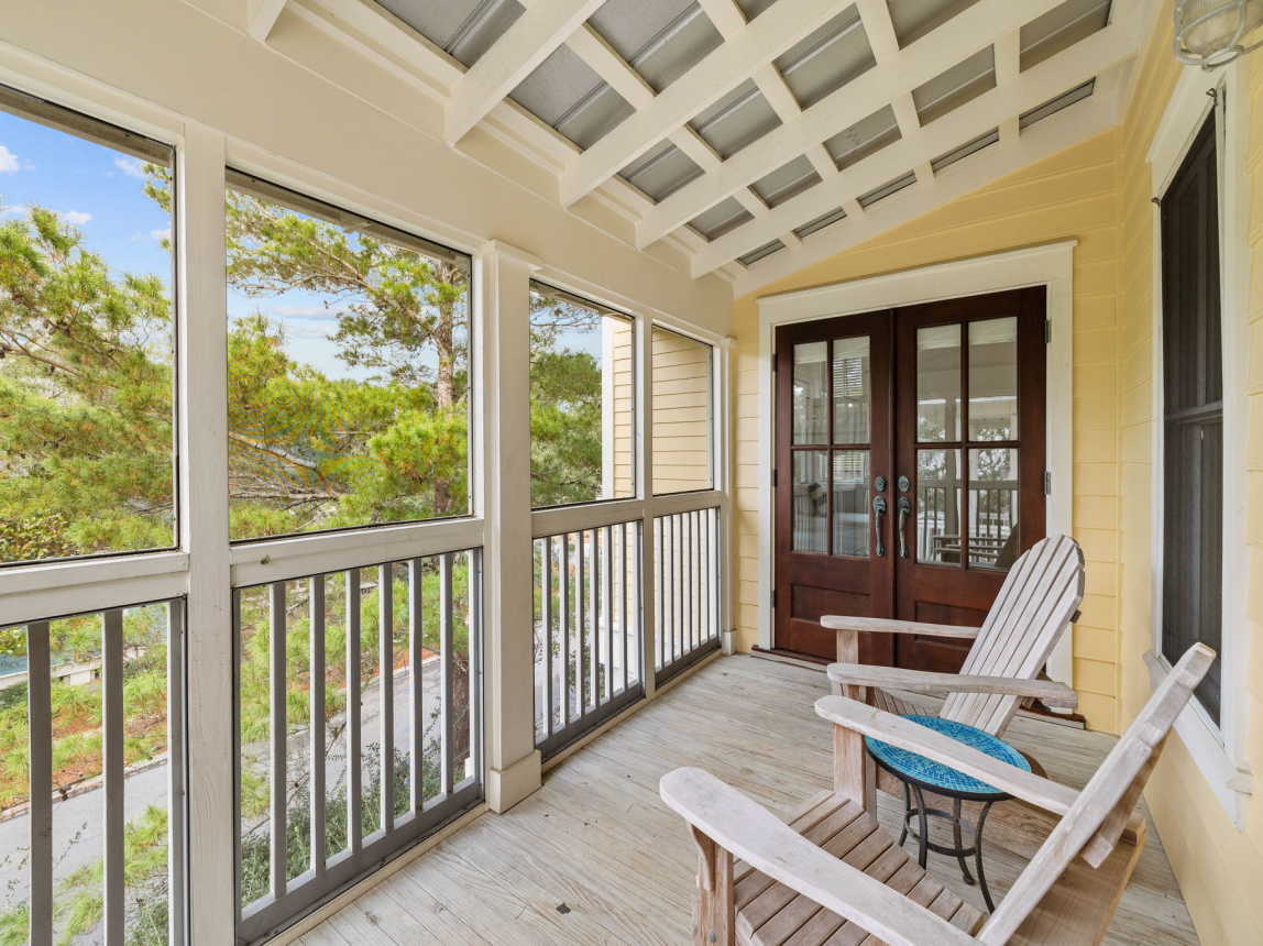2nd Floor Screened-In Porch off Primary King Suite