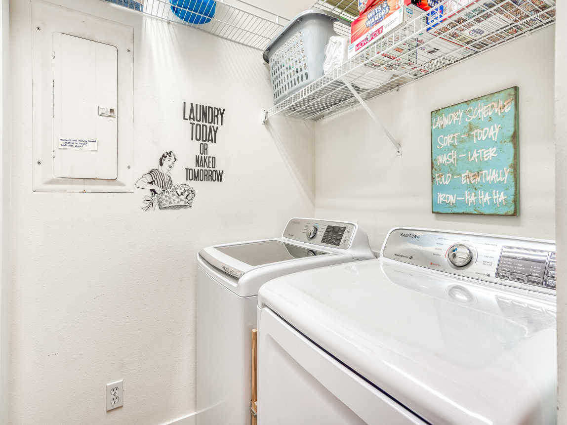 Laundry - Located off the Hallway