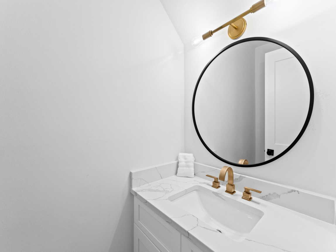 Half Bathroom on the First Level of Condo