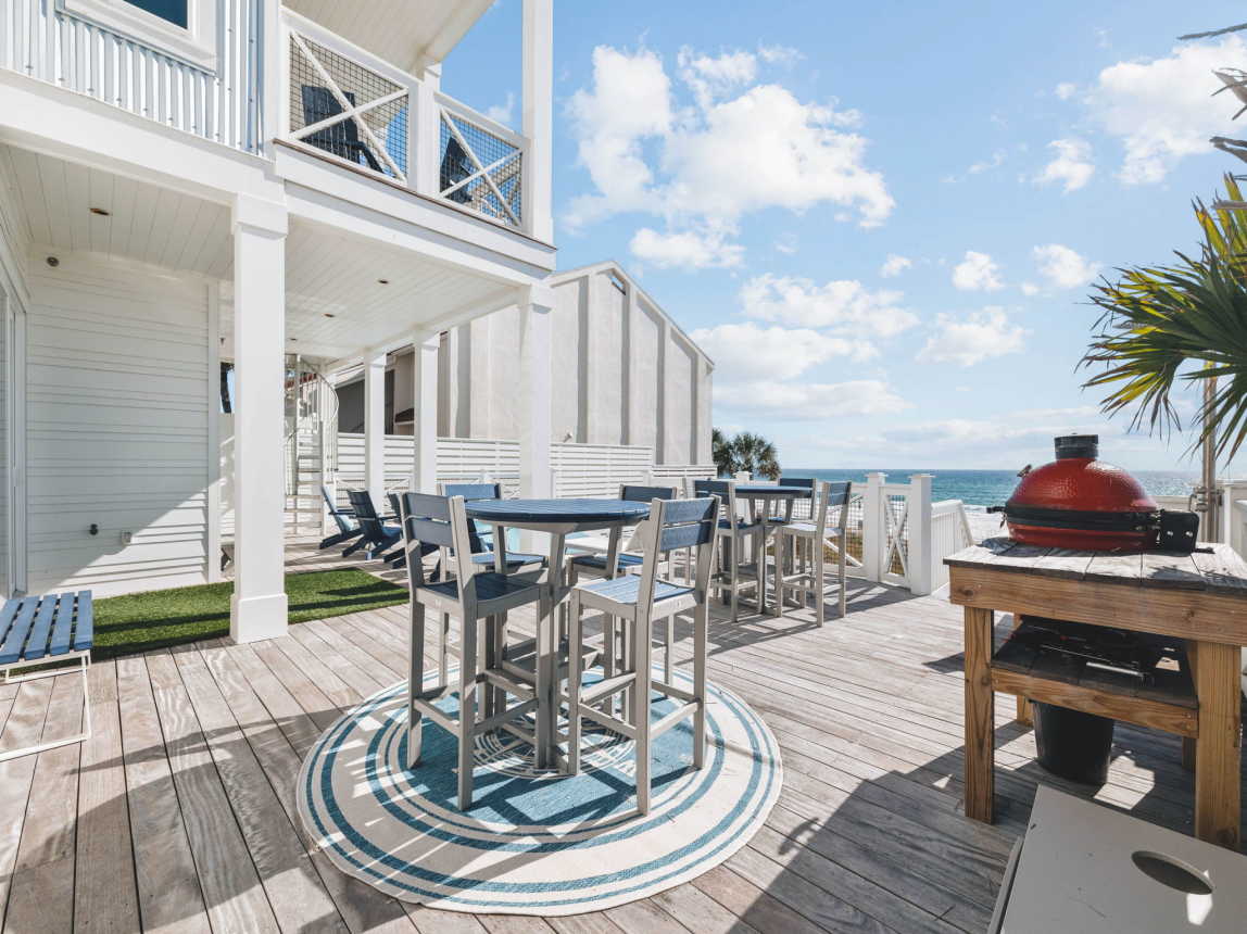 Spacious Beachside Deck with Ample Seating