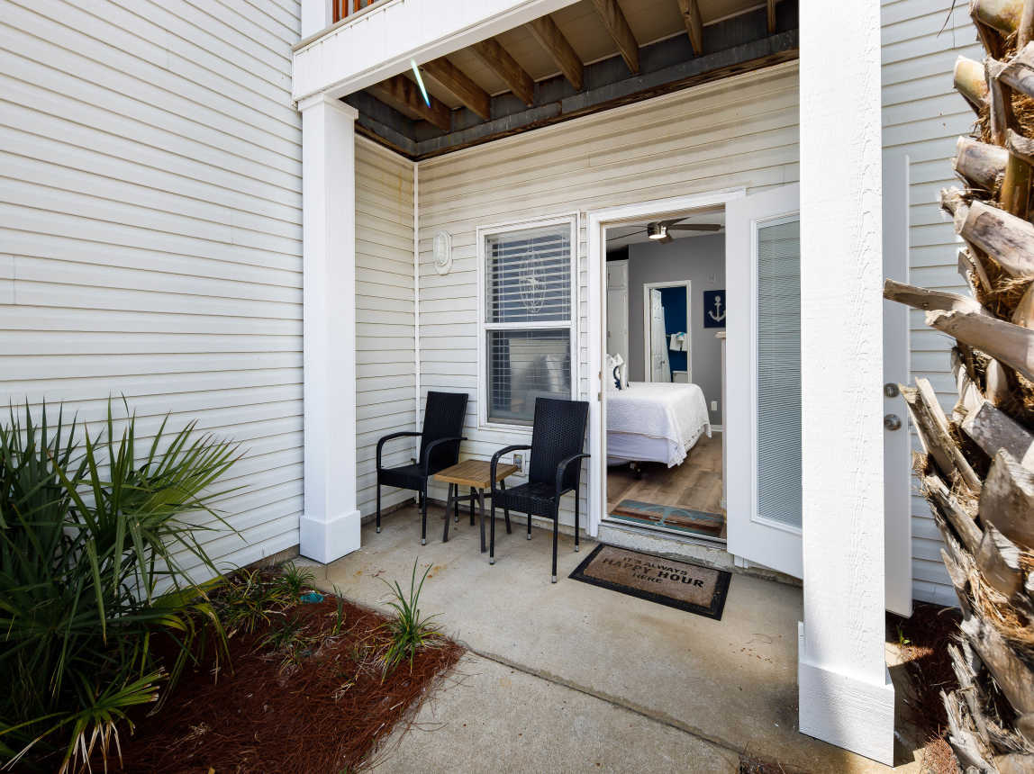 Outside patio off of master bedroom