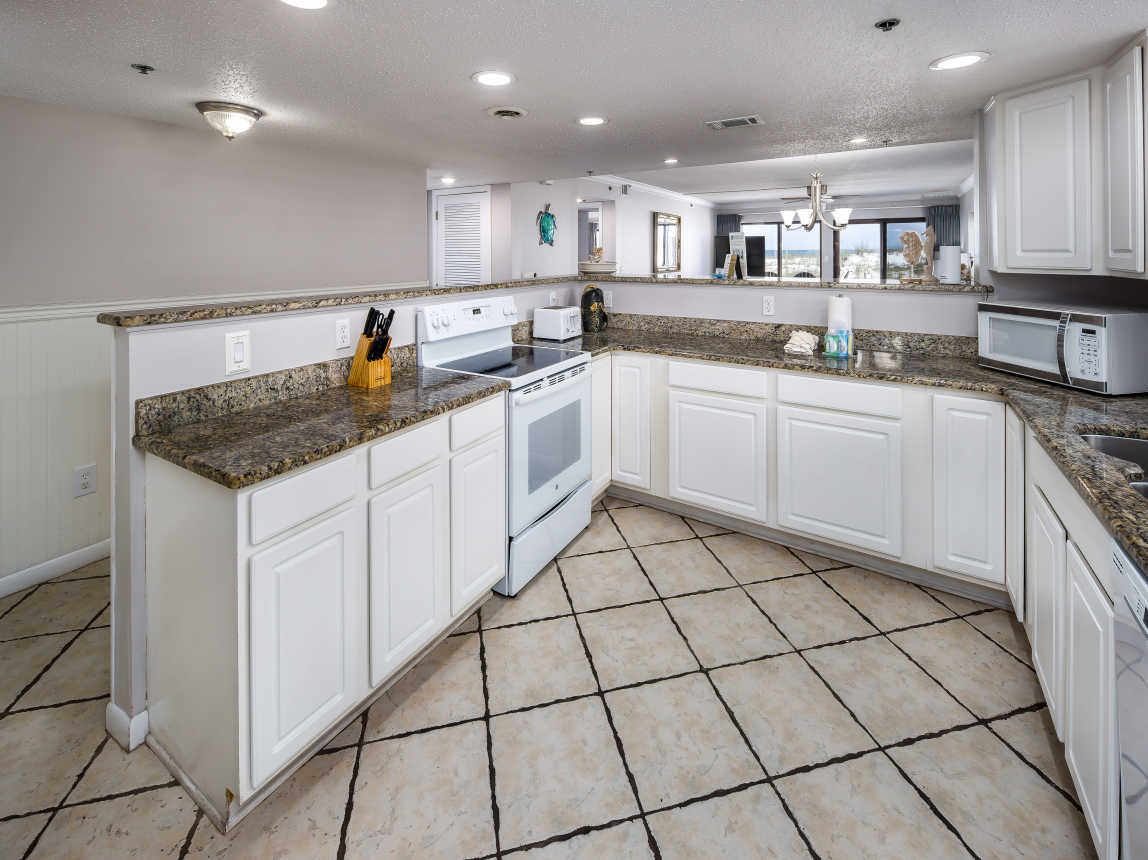 Fully stocked kitchen