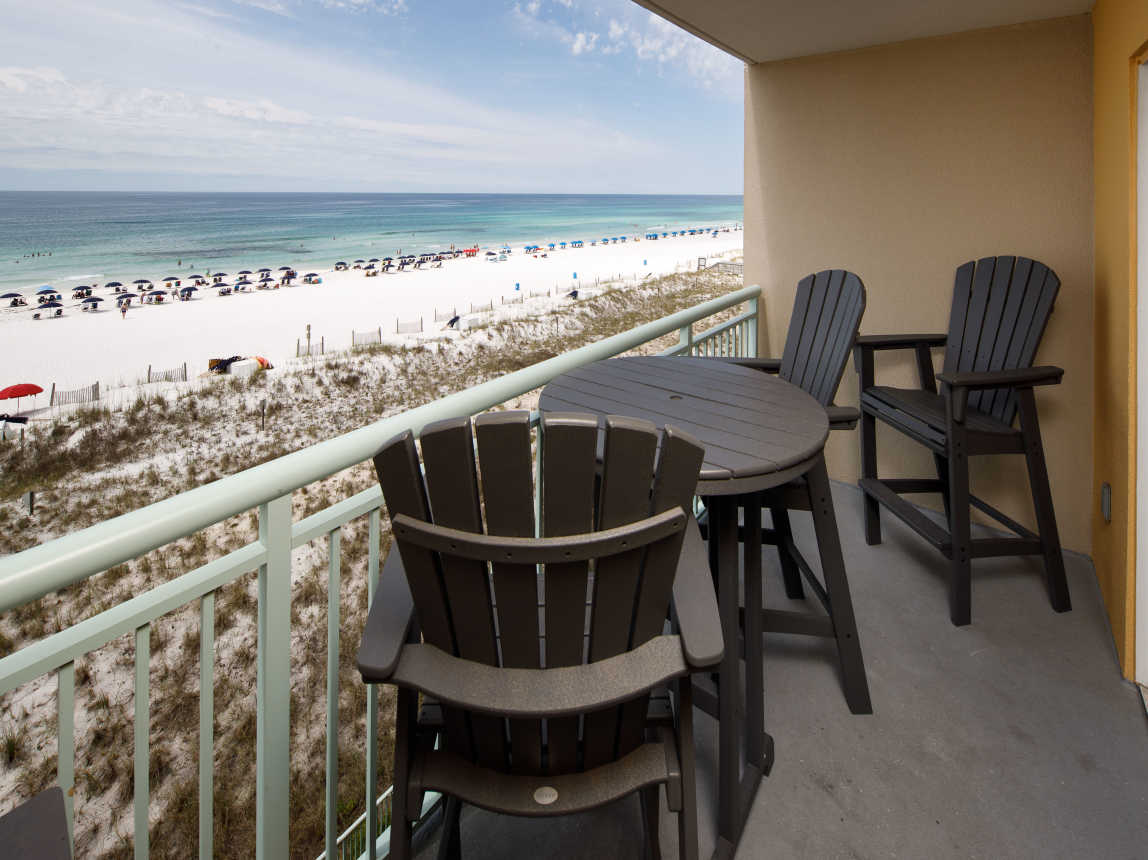 Beach views with great balcony seating