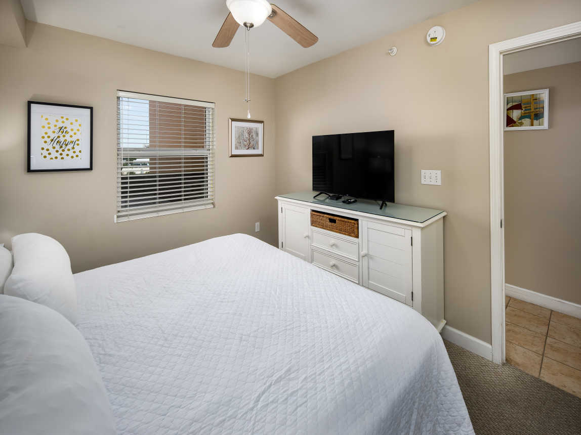 Master bedroom with TV