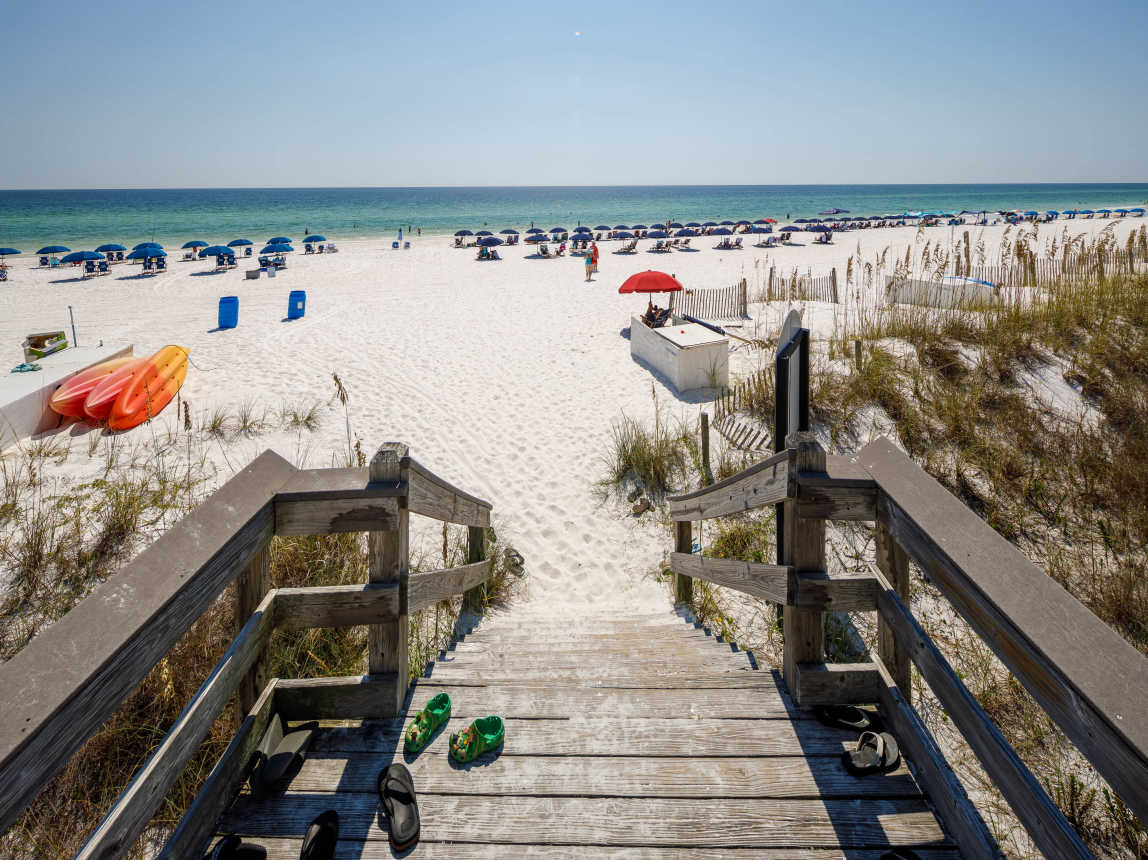 Just steps to the beach