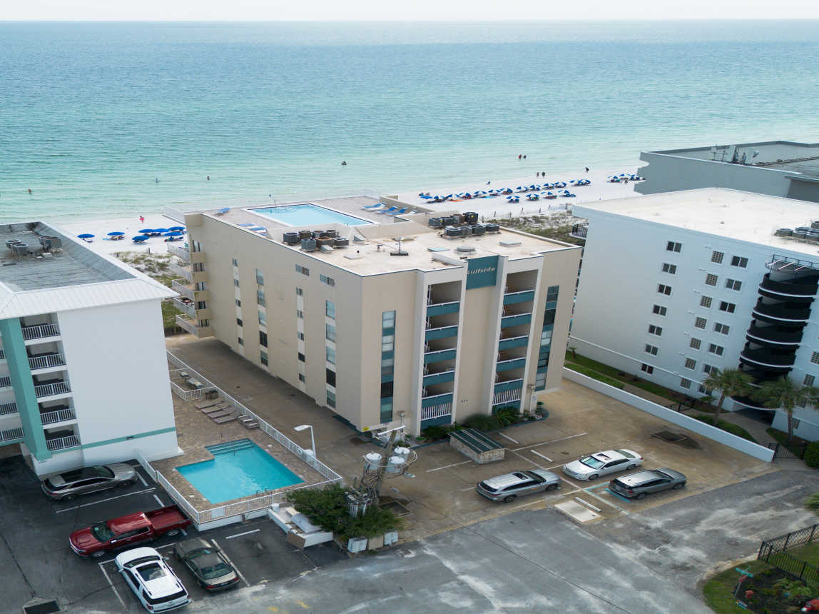 Aerial view Gulf Side