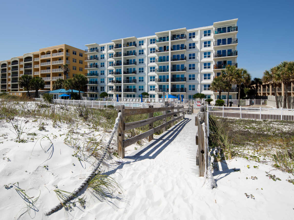 Southern facade Sea Oats from beach