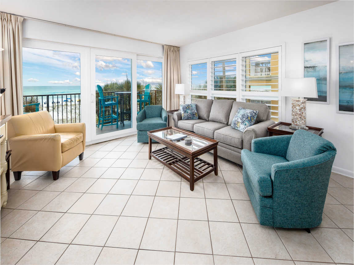 Living room with balcony access