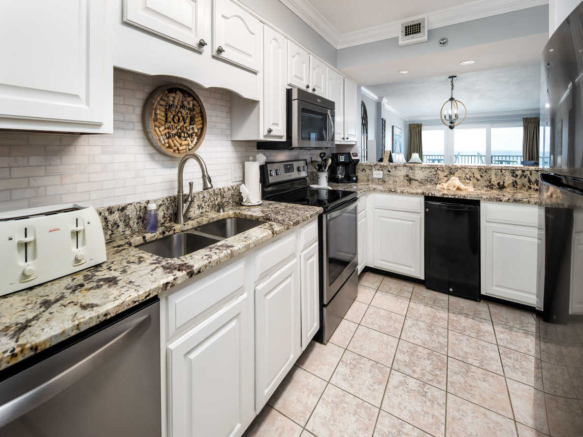 Fully stocked kitchen