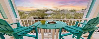 Watch the sun rise from the balcony