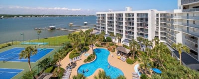 Lagoon, Pool & Tennis Courts