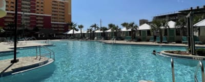 Tower 3 Pool with Cabanas