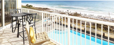 Balcony - 
Waters Edge Resort Unit 412 Fort Walton Beach Okaloosa Island Vacation Rentals