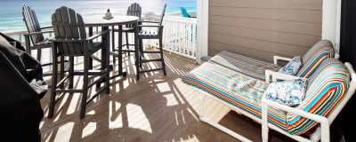 Balcony Second (Main) Level - 
Sanddollar Townhomes Unit 6 Miramar Beach Destin Florida Vacation Beach House Rentals