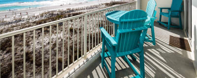 Balcony - 
Gulf Dunes 408 Fort Walton Beach Okaloosa Island Vacation Rentals