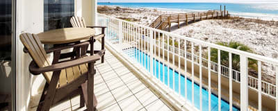 Balcony - 
Gulf Dunes 217 Fort Walton Beach Florida Okaloosa Island Vacation Rentals