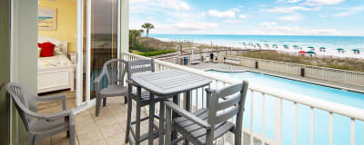 Balcony View - Waters Edge Resort Unit 212 Fort Walton Beach Okaloosa Island Vacation Rentals