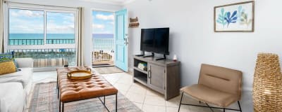 Living Room - Aqua Villa Resort, Okaloosa Island, Fort Walton Beach, Vacation Condos by Sunset Resort Rentals