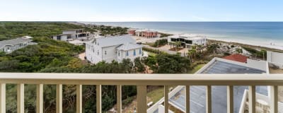View off the balcony looking East.