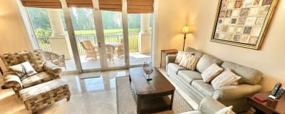 Golf course views from Living Room