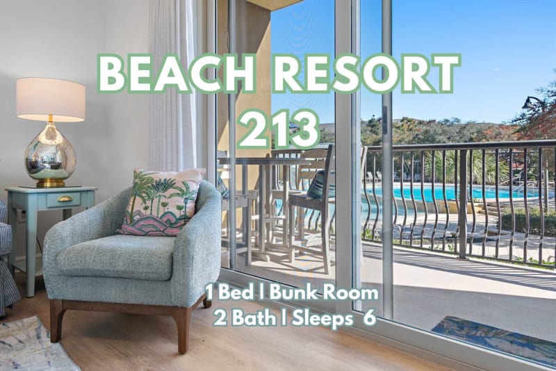 Beach Resort 213 Perfect Pool View. Convenient Access