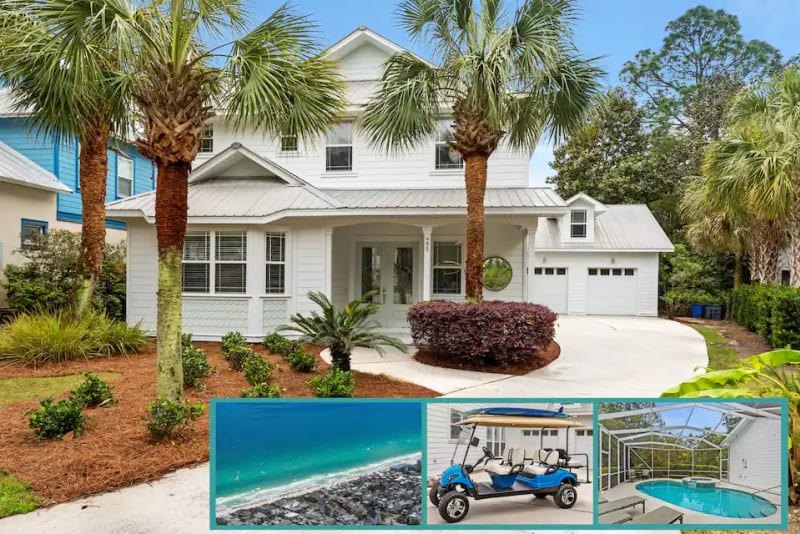 Vibe:Coastal living experience Screened pool