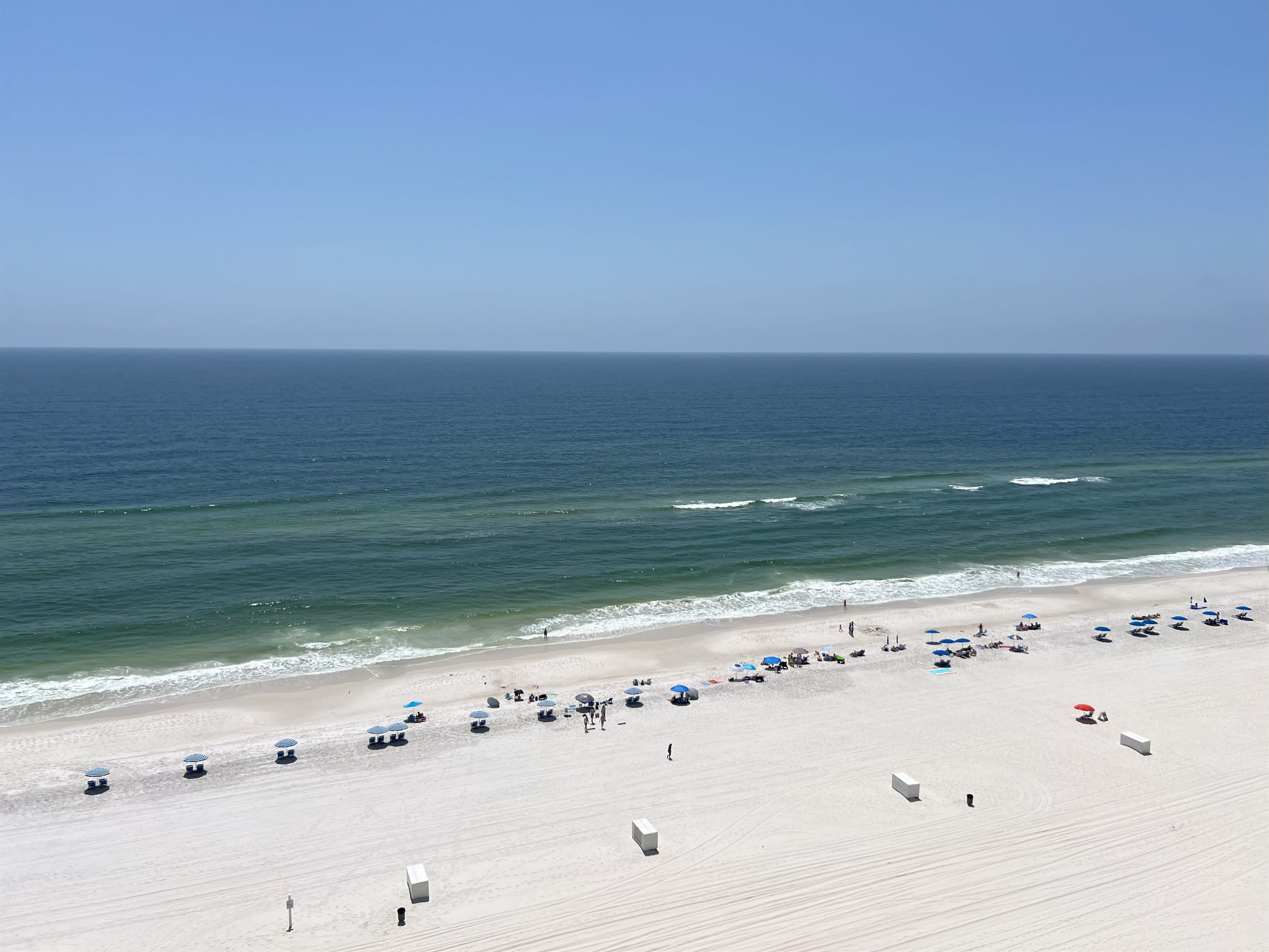 Beach view!  The winter dredging project has left the beach perfect and WIDE!!