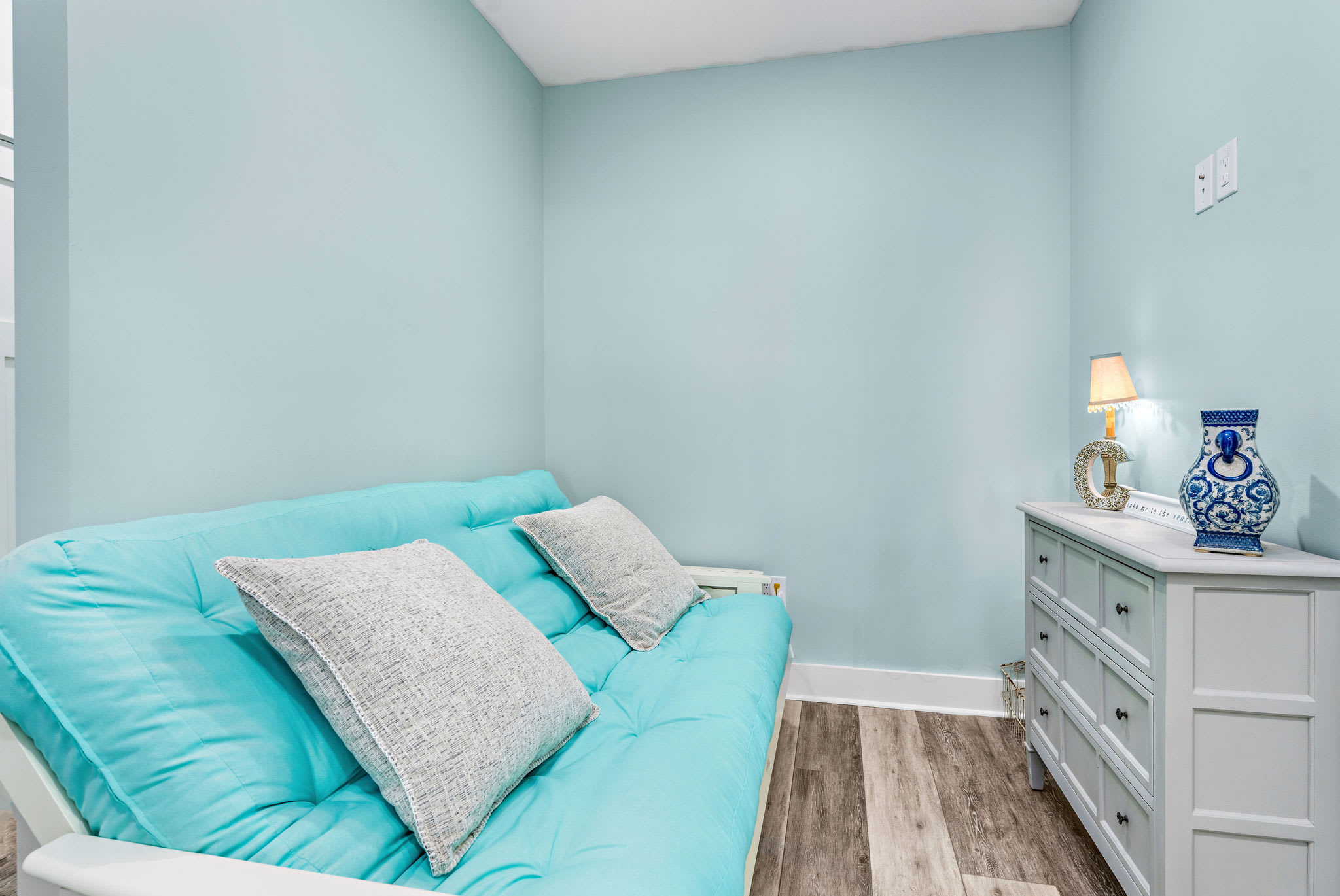 Full Size Futon in Upstairs Sitting Area