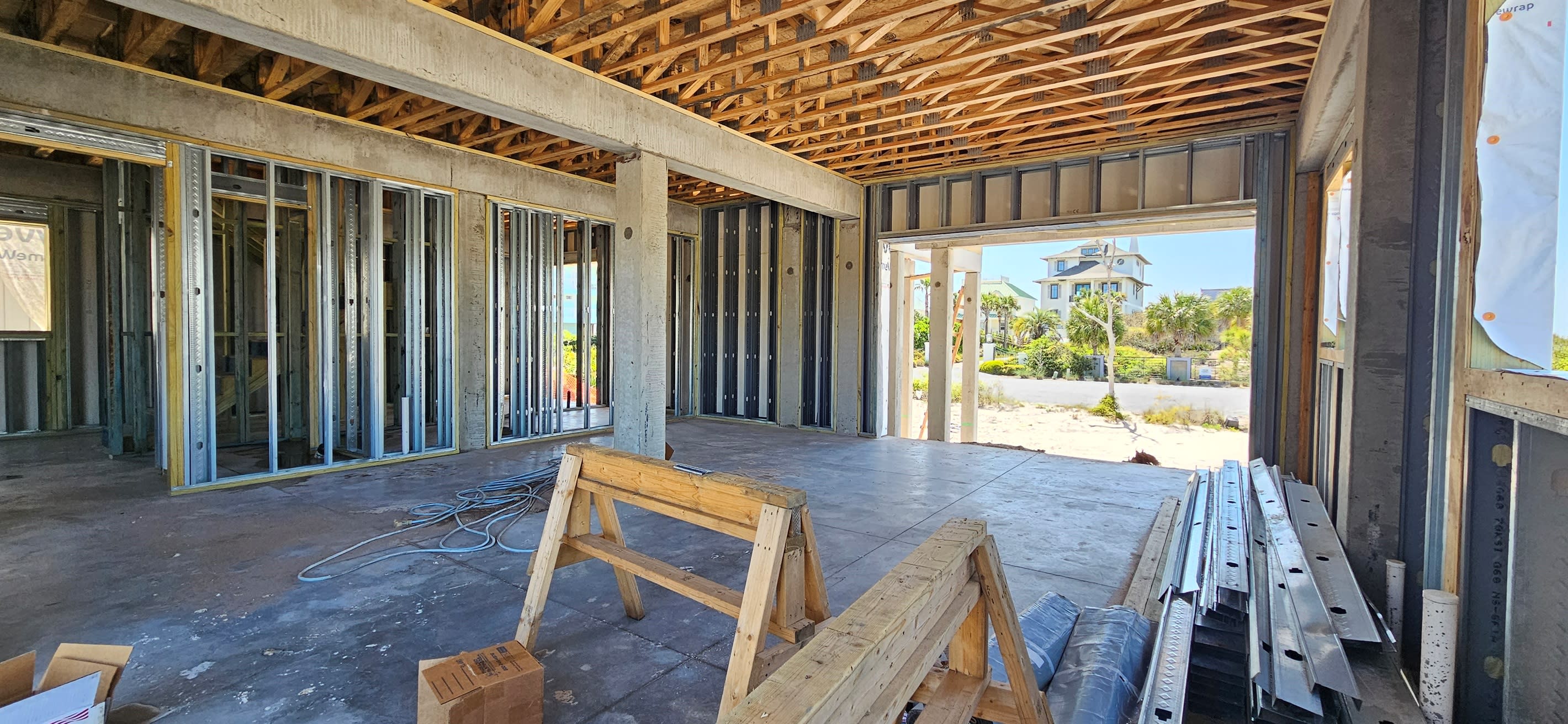 Bunk Room Lounge Looking at Bunks