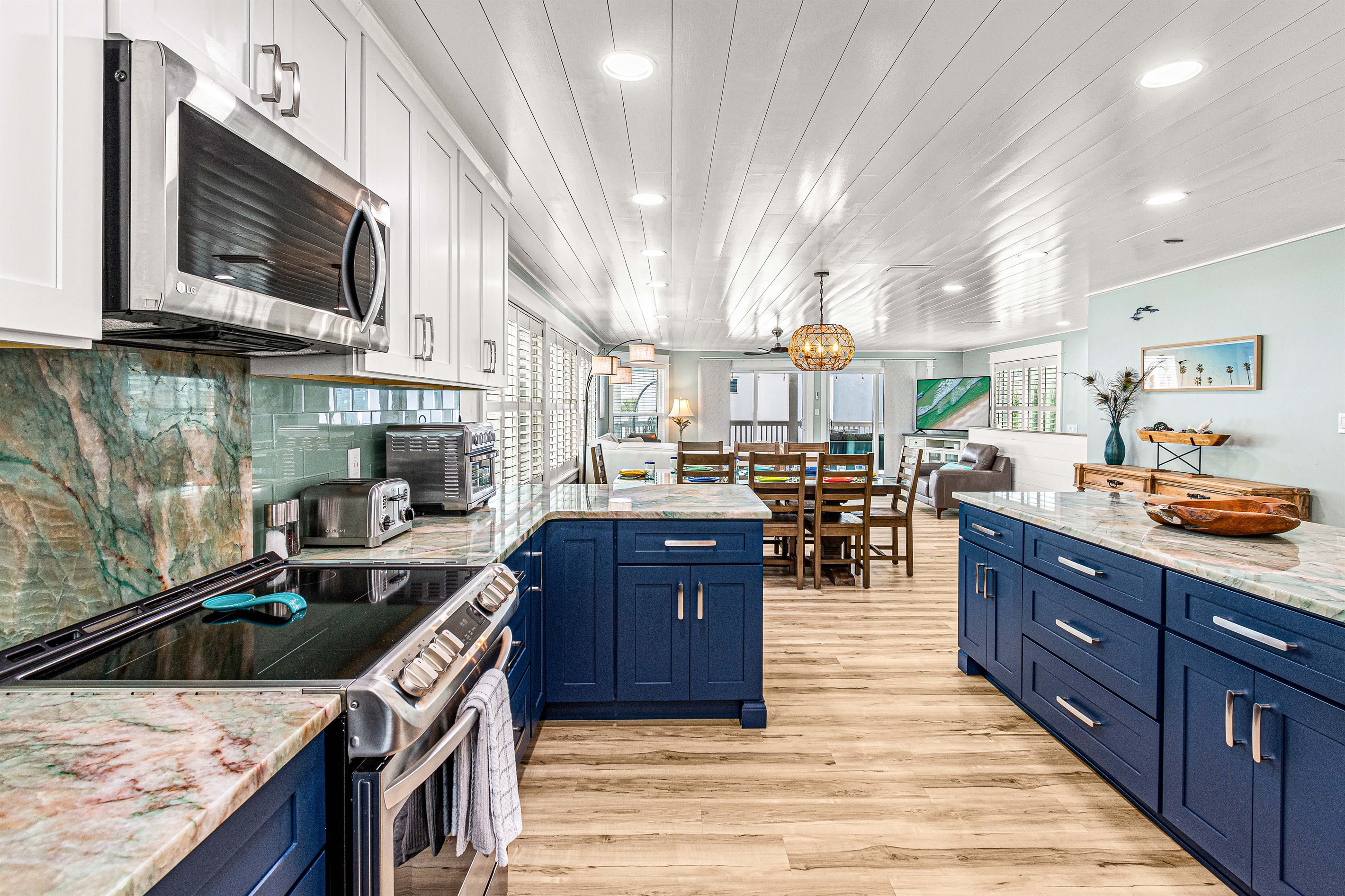 Kitchen Looking Into the Dining Area