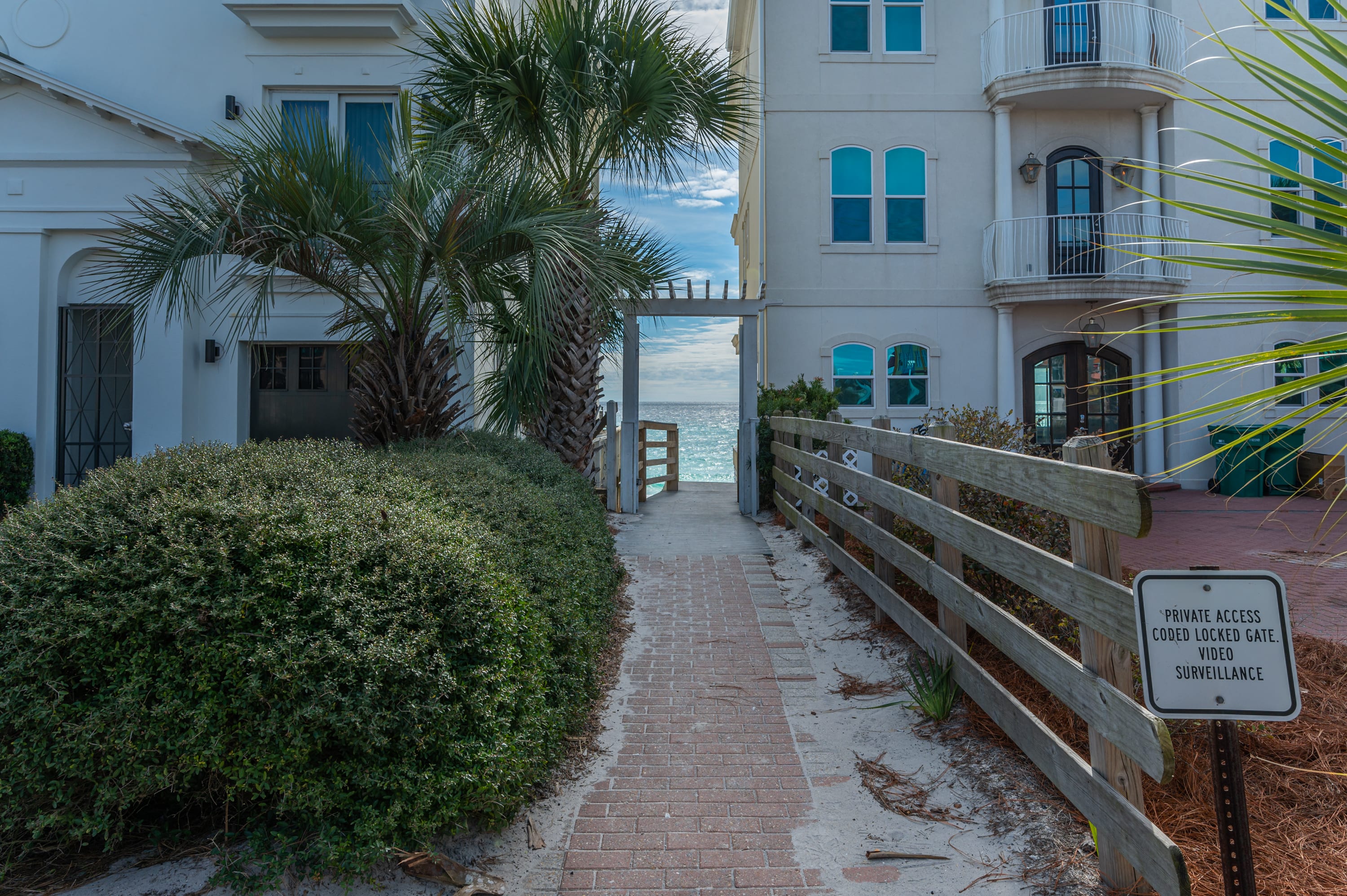 Gated private beach access across the street. 