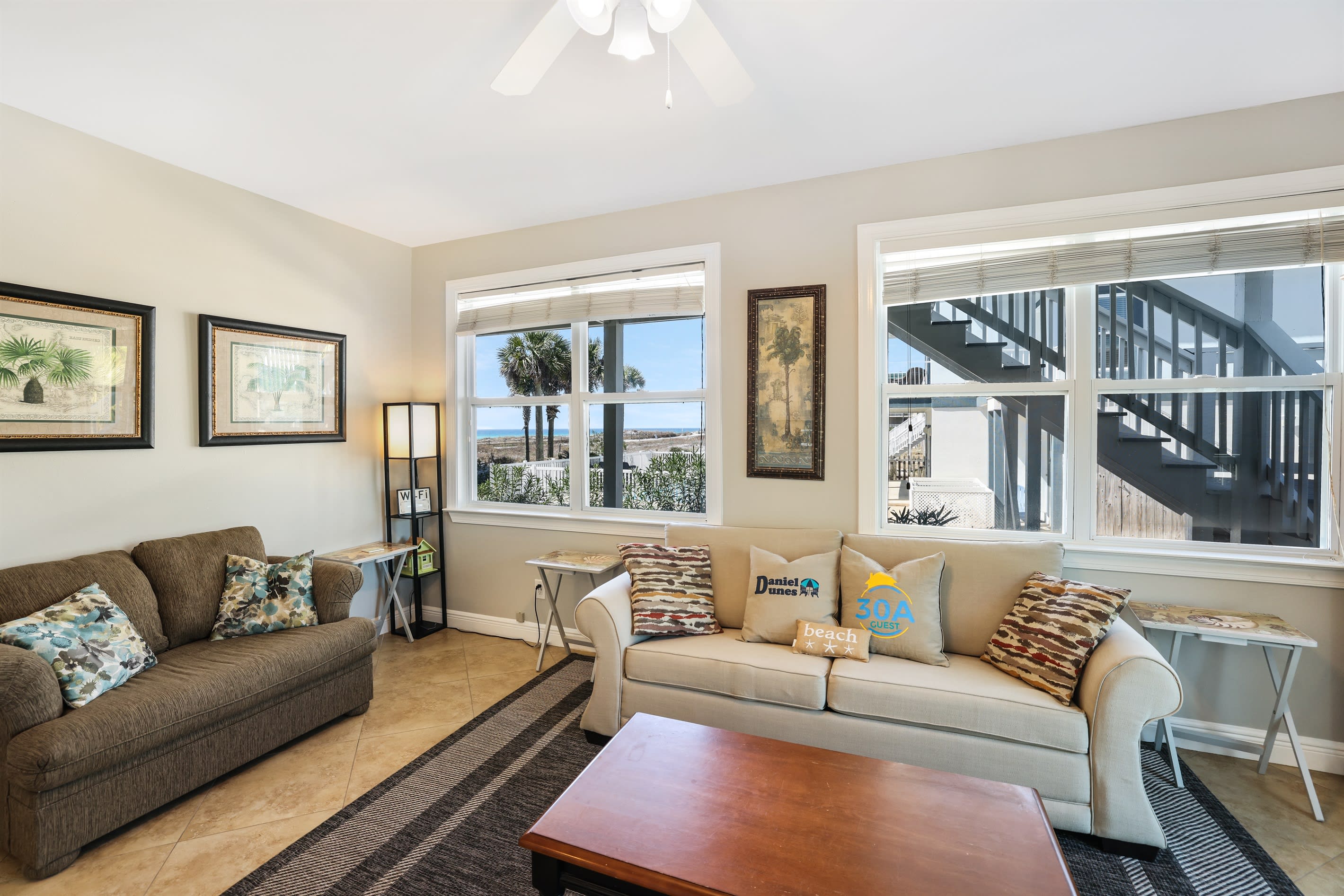 In-law living room - westerly gulf view!