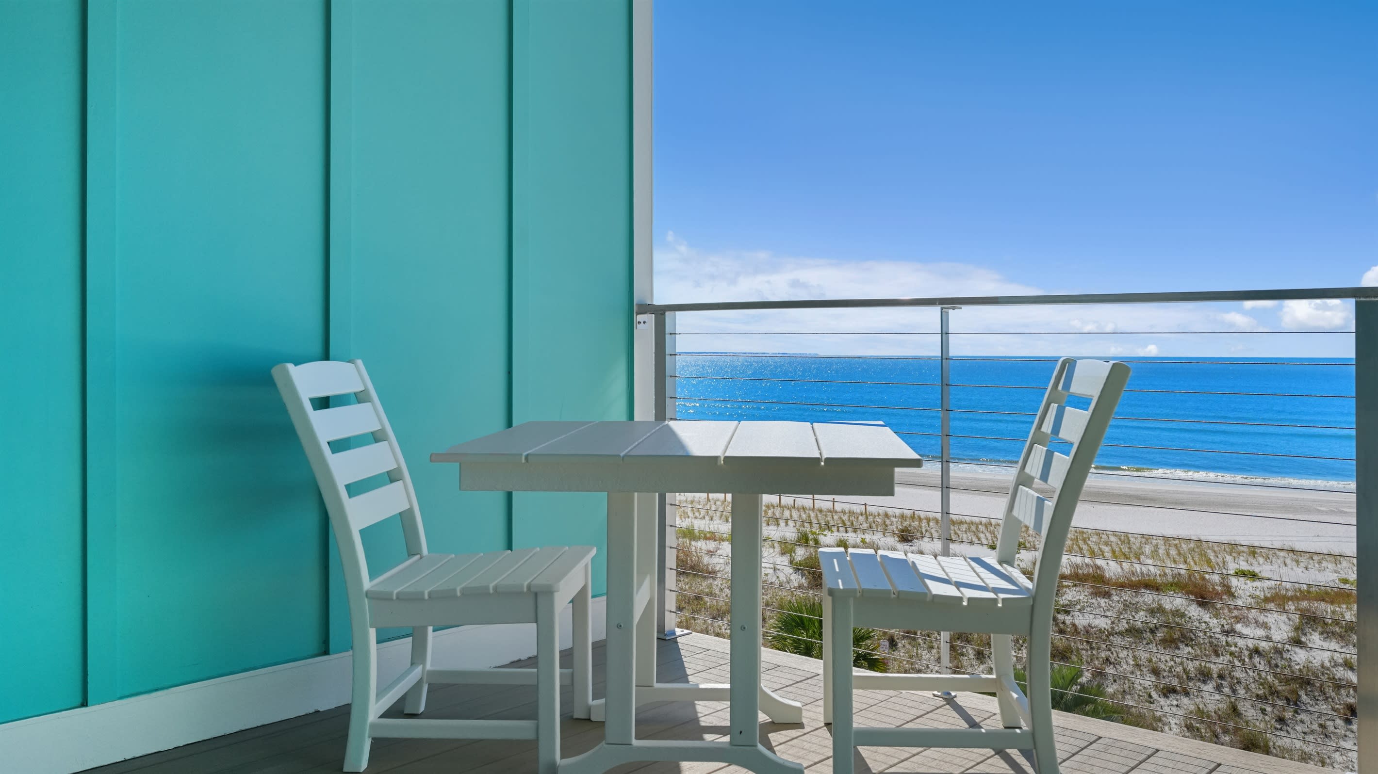 Private primary bedroom deck