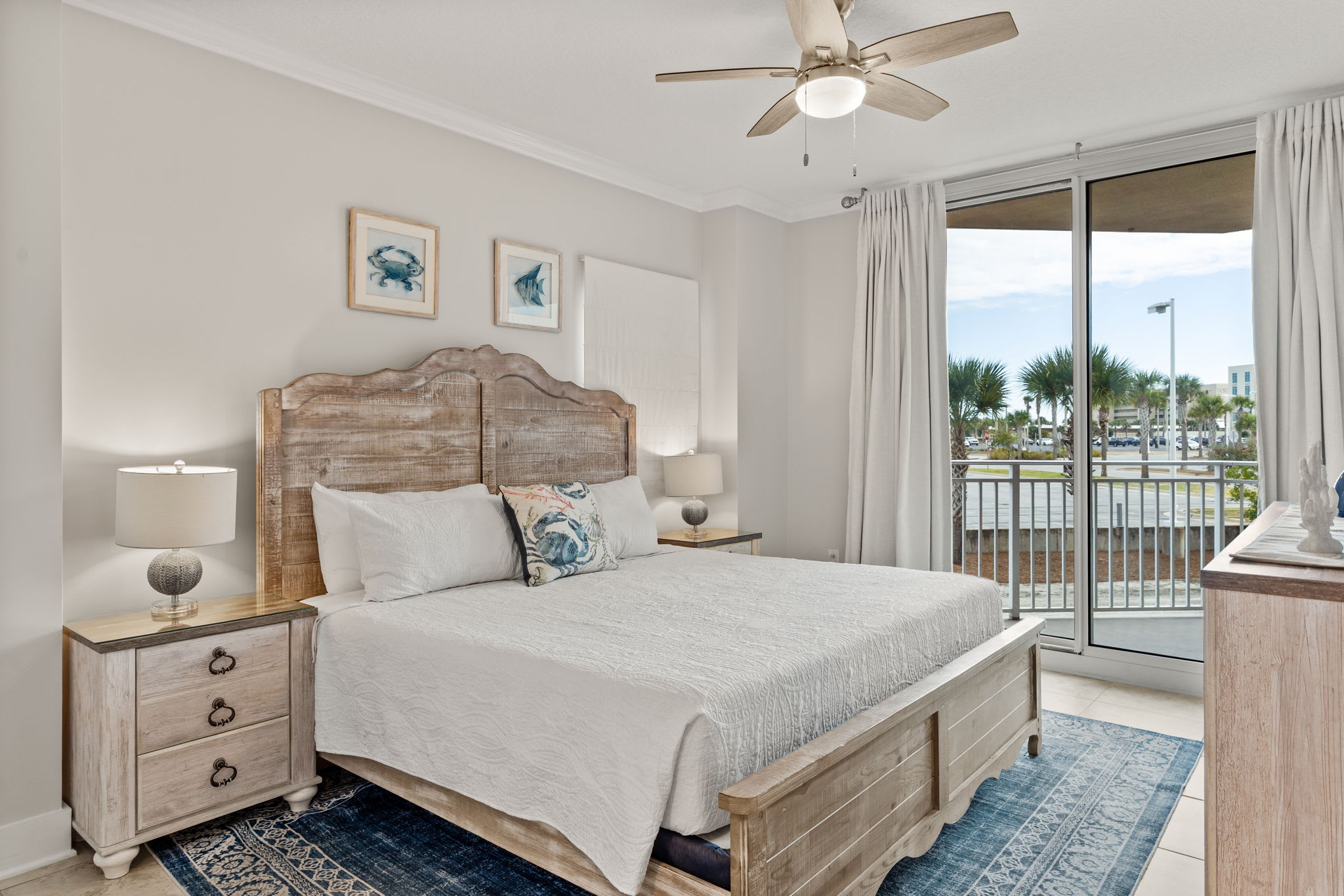 Master bedroom: king bed and full bathroom