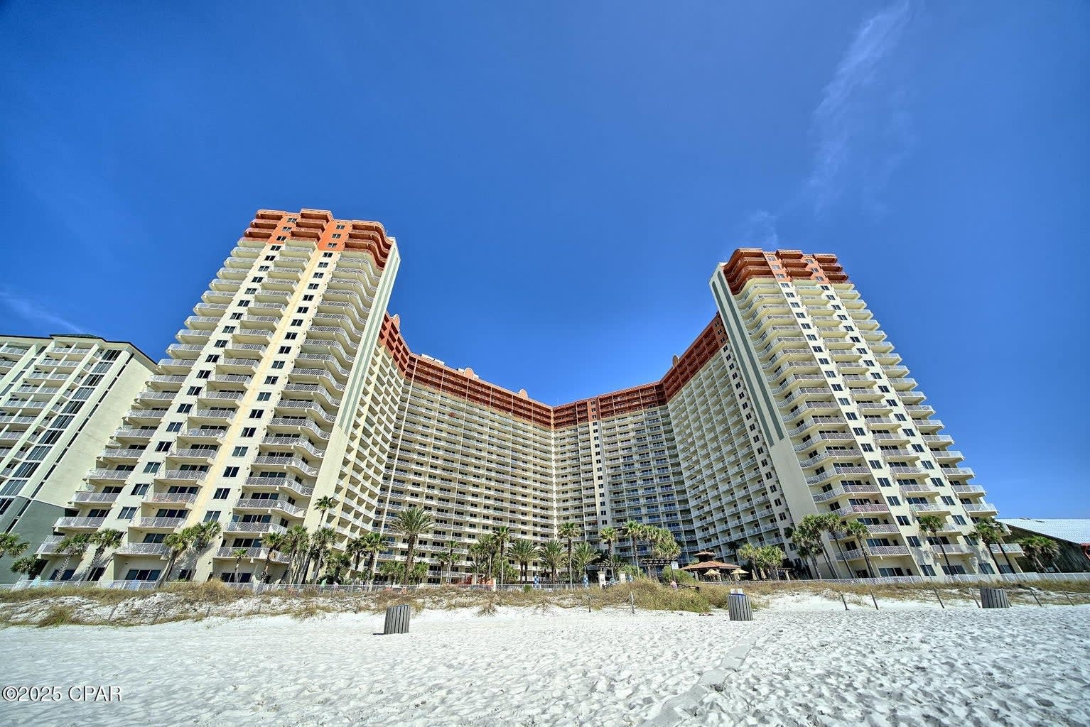 Shores is the last beach resort built in PCB. Horseshoe design. Private beach!