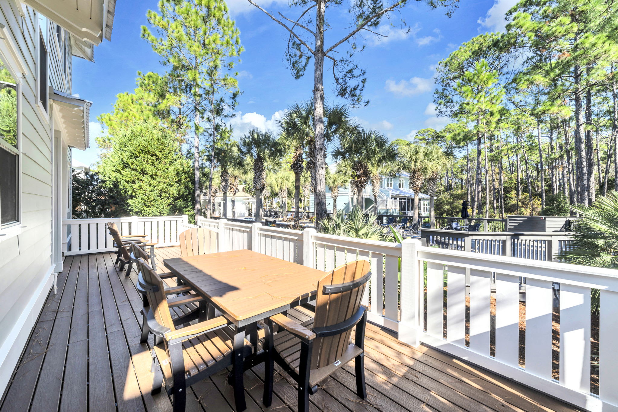 New deck built 10/25.  Overlooks the pool.  Private pool gate access directly behind the house.