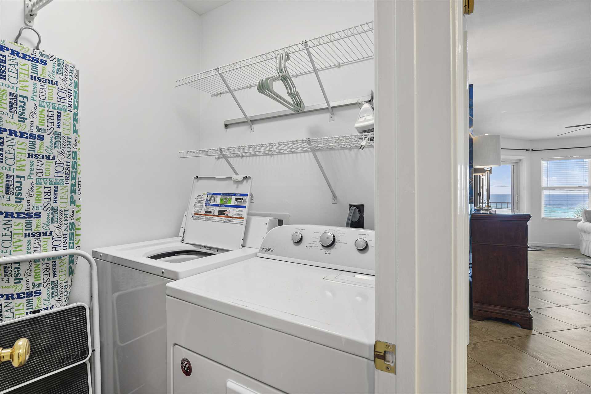 full sized laundery in a condo is such a game changer