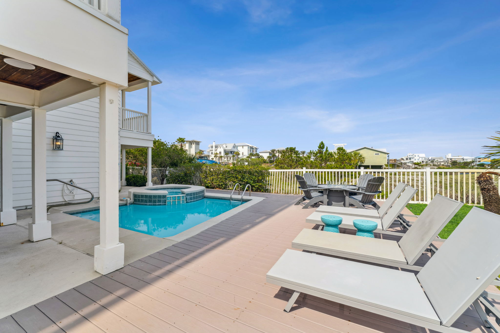 Guests enjoy a Private Heated Pool and Spa!