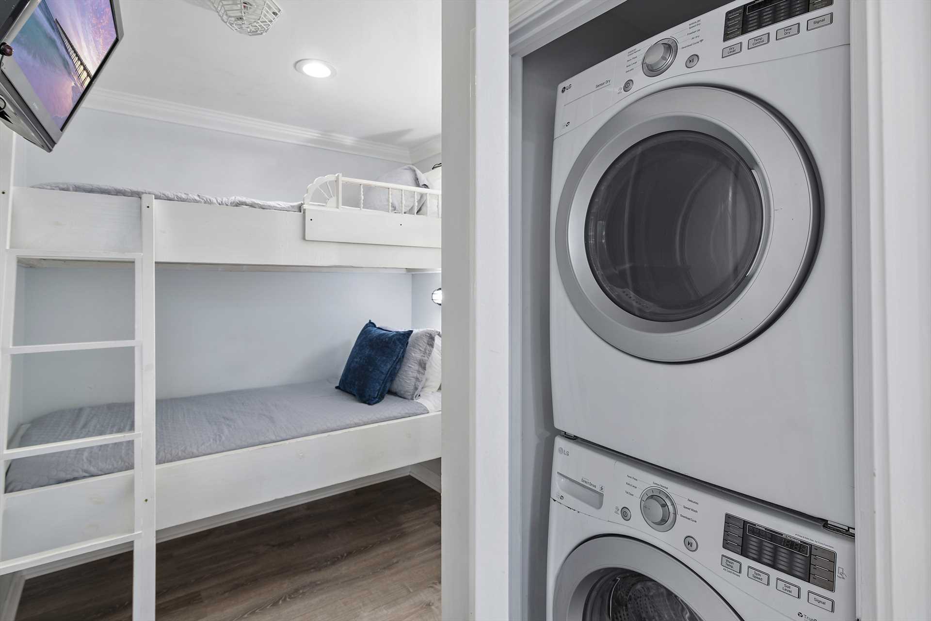 laundry and bunks