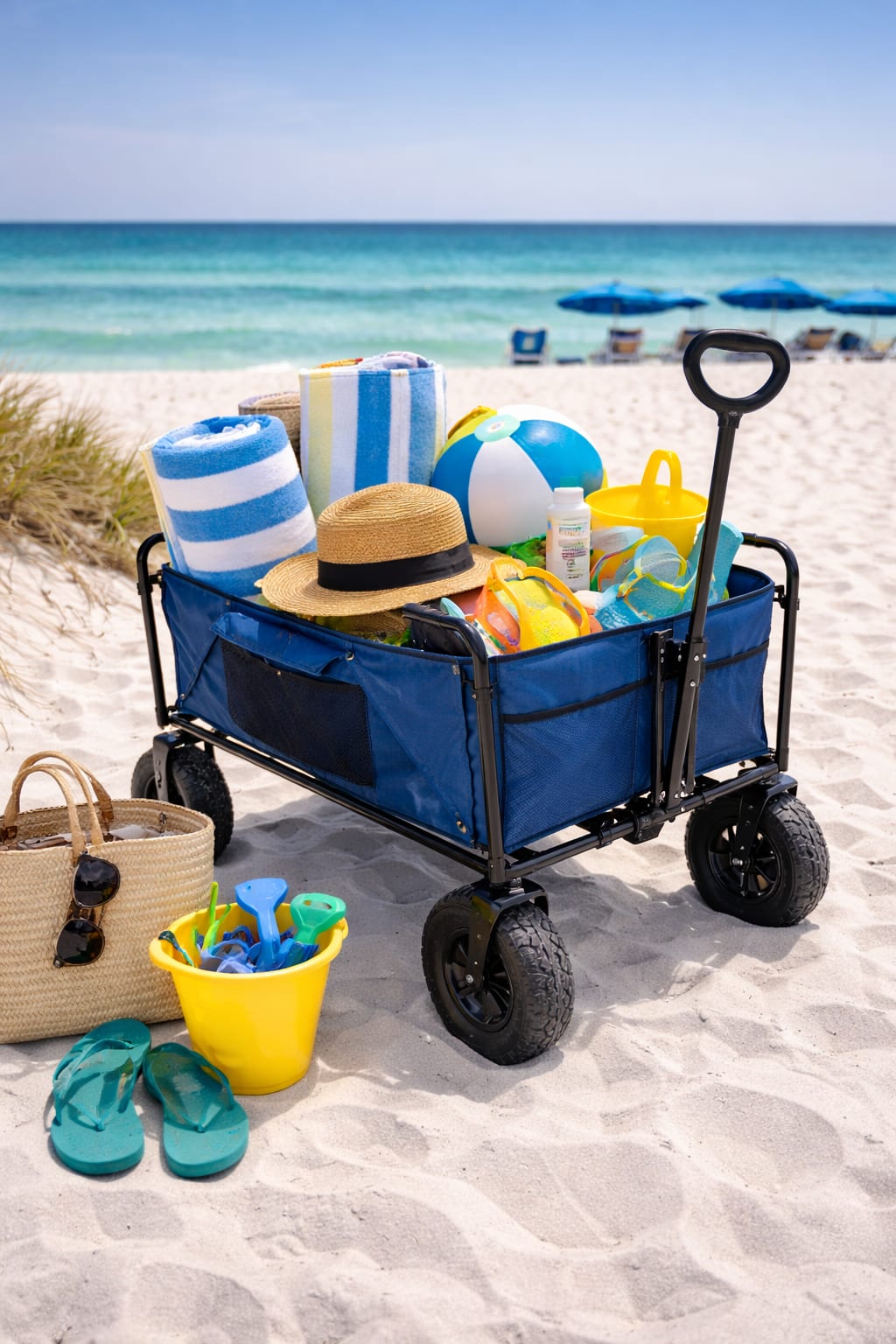 No need to bring beach gear and coolers we have it all ready for your visit.