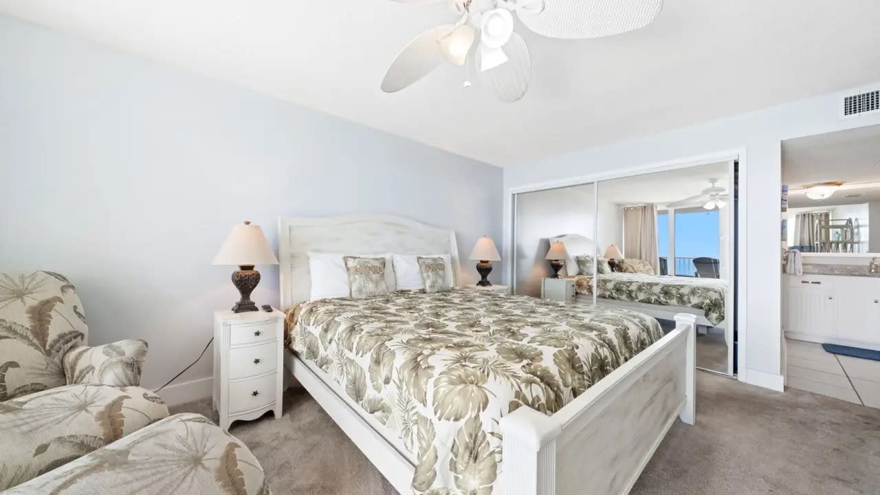 Master bedroom with plenty of closet space and en-suite bathroom