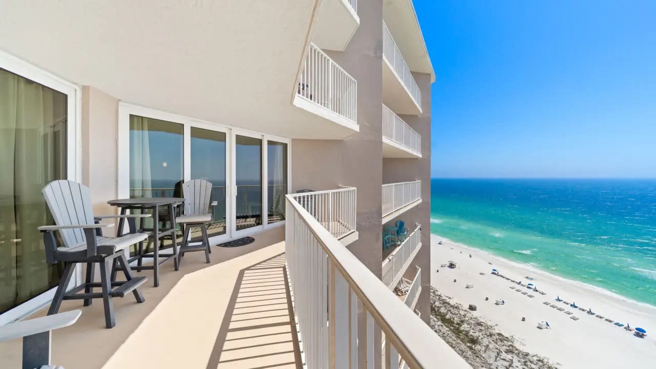 Panoramic views from the balcony