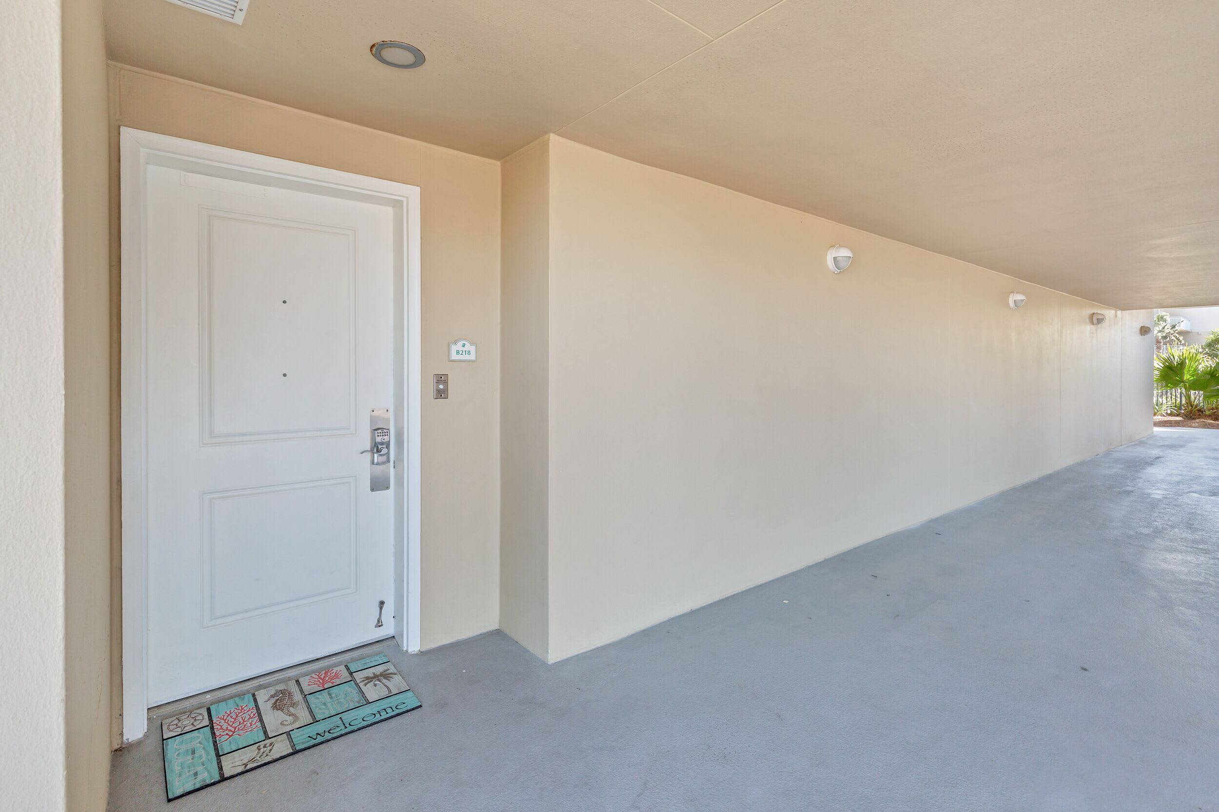 Entrance to B218 is easy to get to from the 1st floor and outdoor parking! 