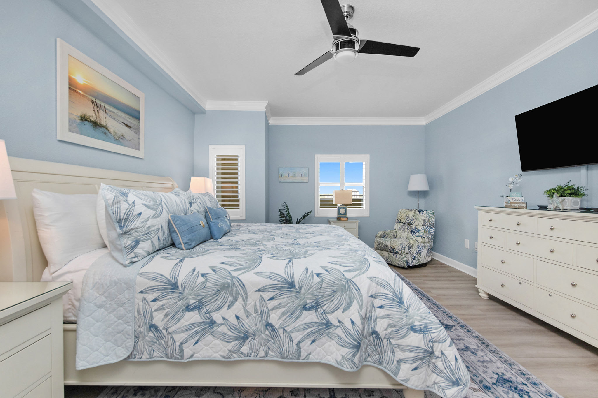 Plenty room to relax with beautiful views of the Bay