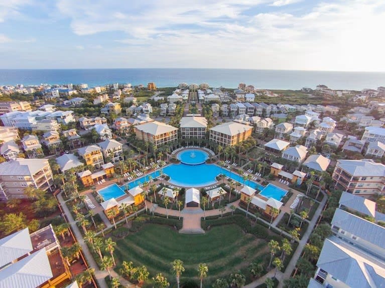 The beautiful Seacrest Beach community and resort pool complex!