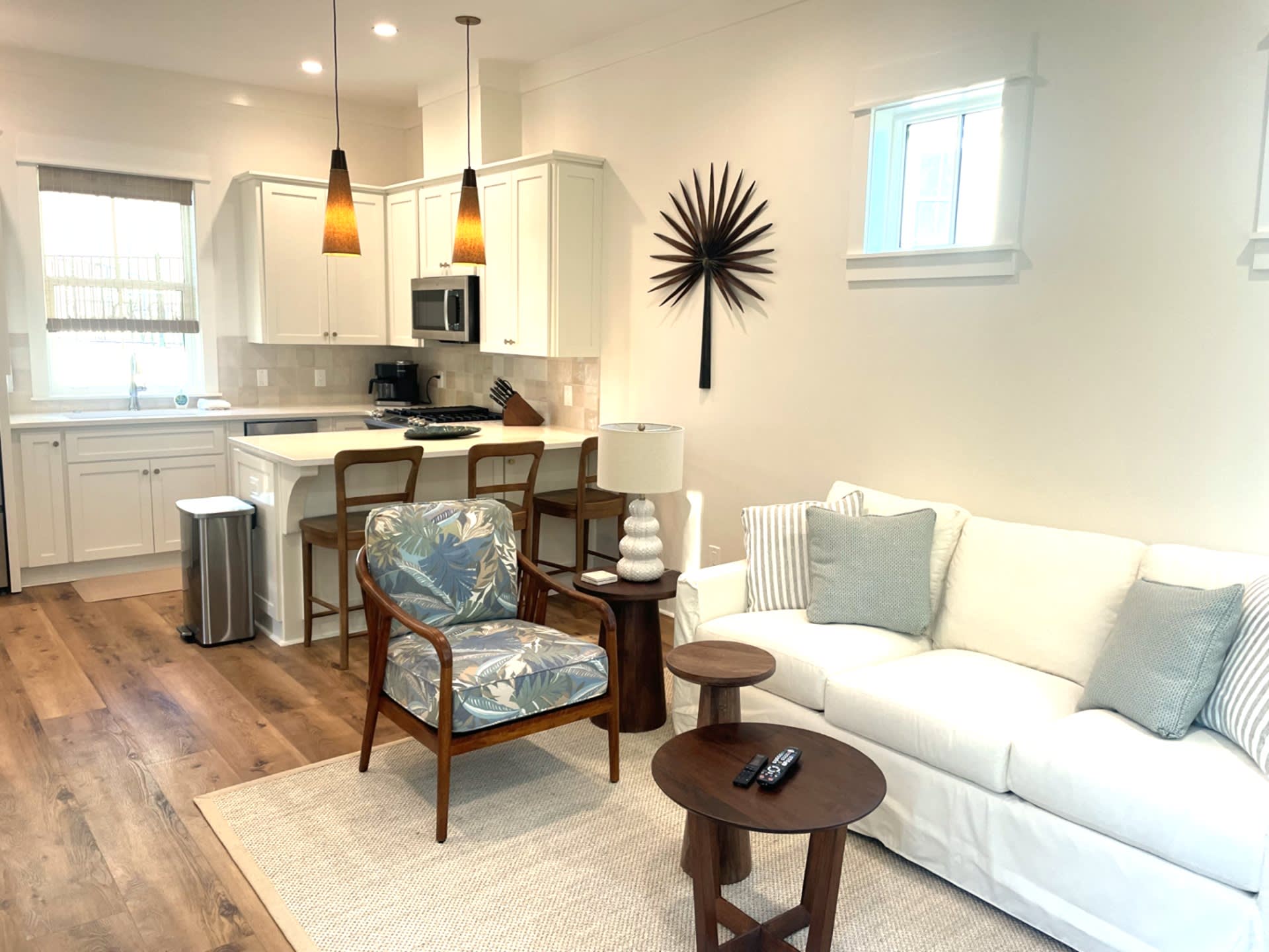 Cozy yet open floor plan - games and books available!