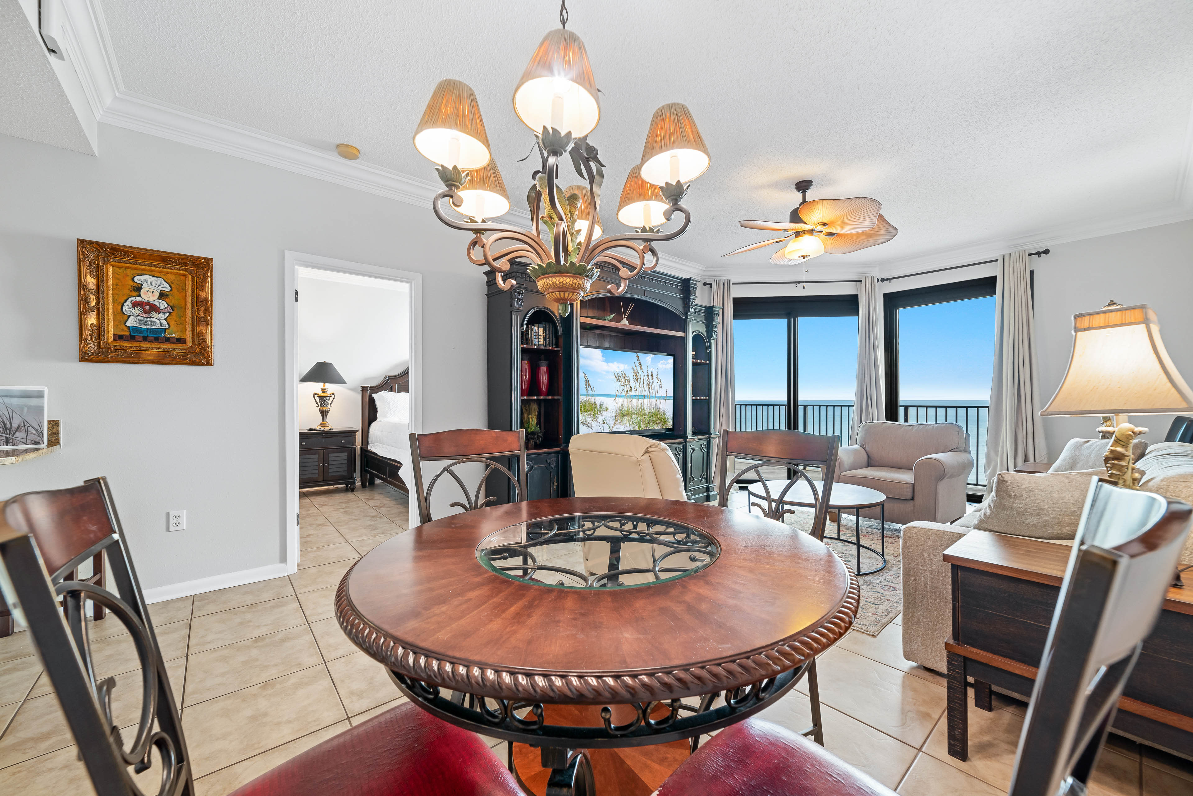 Dining and living room area