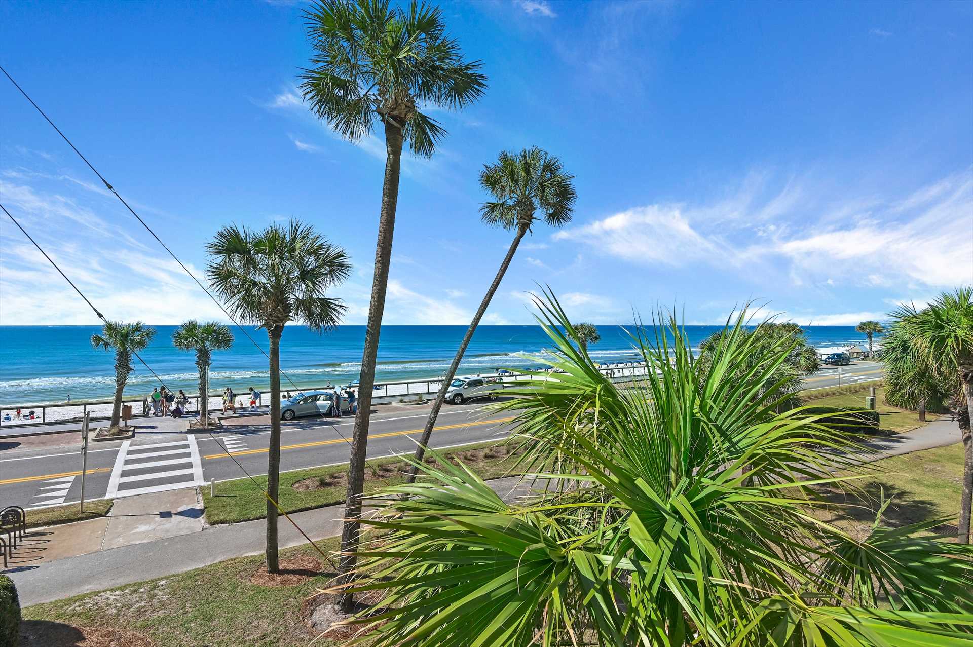 Steps to the sand! Just across from Miramar Beach's crystal waters